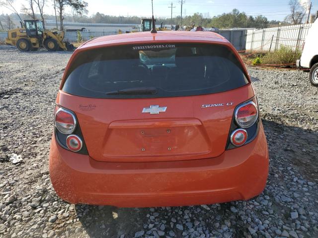 1G1JC6SHXC4118256 - 2012 CHEVROLET SONIC LT ORANGE photo 6