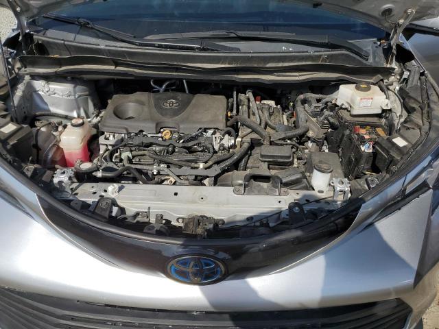 5TDJRKEC4NS087334 - 2022 TOYOTA SIENNA XLE ვერცხლისფერი ფოტო 12