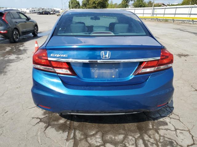 19XFB2F51EE086579 - 2014 HONDA CIVIC LX BLUE photo 6