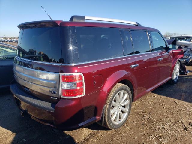 2FMHK6DT6HBA06976 - 2017 FORD FLEX LIMITED BURGUNDY photo 3