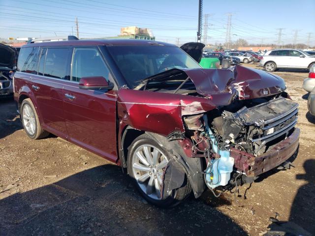 2FMHK6DT6HBA06976 - 2017 FORD FLEX LIMITED BURGUNDY photo 4