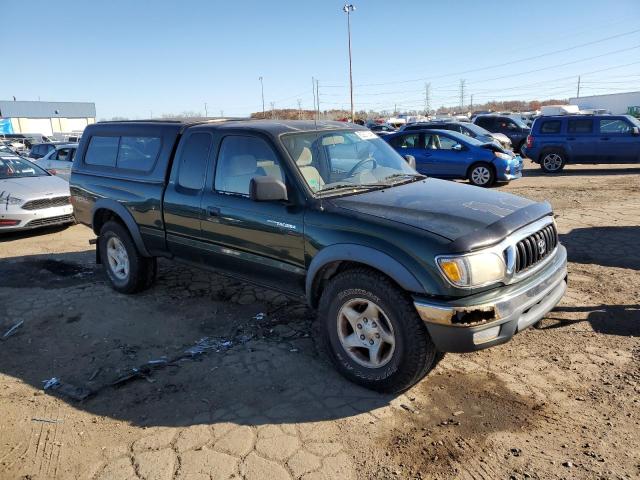 5TEWN72N81Z718555 - 2001 TOYOTA TACOMA XTRACAB GREEN photo 4