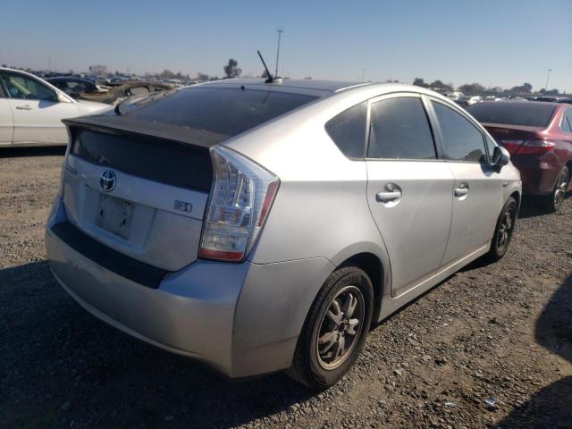 JTDKN3DU8A0094557 - 2010 TOYOTA PRIUS SILVER photo 3