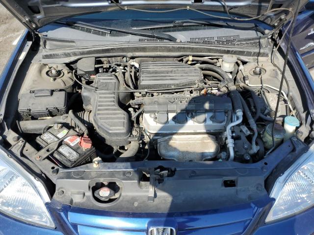 2HGES26782H576855 - 2002 HONDA CIVIC EX ლურჯი ფოტო 11