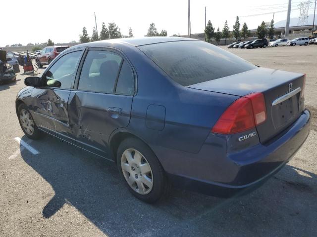 2HGES26782H576855 - 2002 HONDA CIVIC EX ლურჯი ფოტო 2