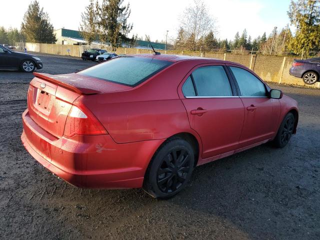 3FAHP0HA2AR352614 - 2010 FORD FUSION SE RED photo 3