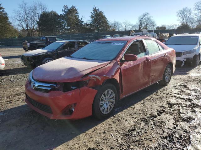 4T1BF1FK4CU550445 - 2012 TOYOTA CAMRY BASE RED photo 1