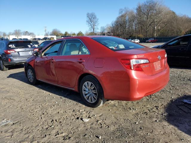 4T1BF1FK4CU550445 - 2012 TOYOTA CAMRY BASE RED photo 2