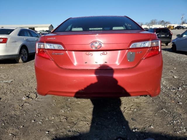 4T1BF1FK4CU550445 - 2012 TOYOTA CAMRY BASE RED photo 6