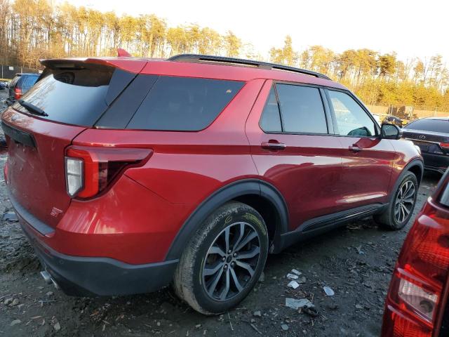 1FM5K8GC7LGC06373 - 2020 FORD EXPLORER ST RED photo 3