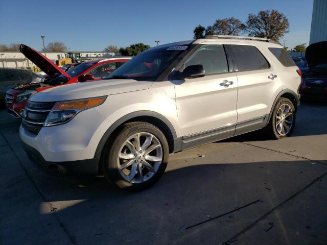 1FM5K7D86DGB05336 - 2013 FORD EXPLORER XLT WHITE photo 1