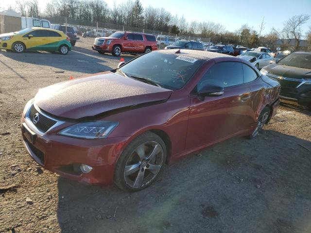 JTHFE2C21A2502931 - 2010 LEXUS IS 350 RED photo 1