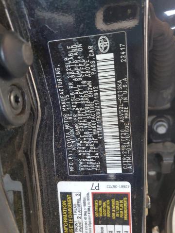 4T1BF1FK8GU171812 - 2016 TOYOTA CAMRY LE Schwarz Foto 12