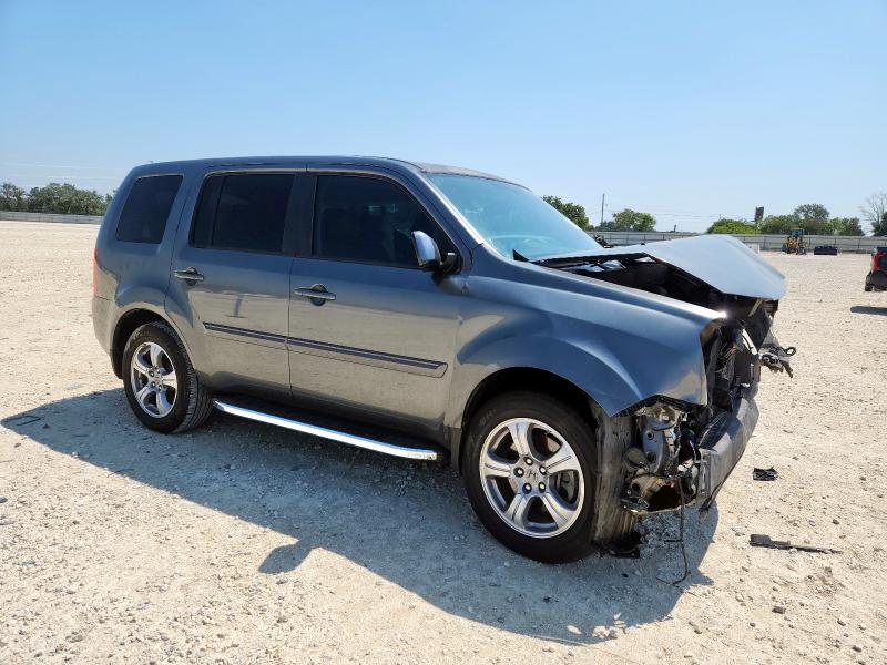 5FNYF3H5XDB035705 - 2013 HONDA PILOT EXL SILVER photo 4