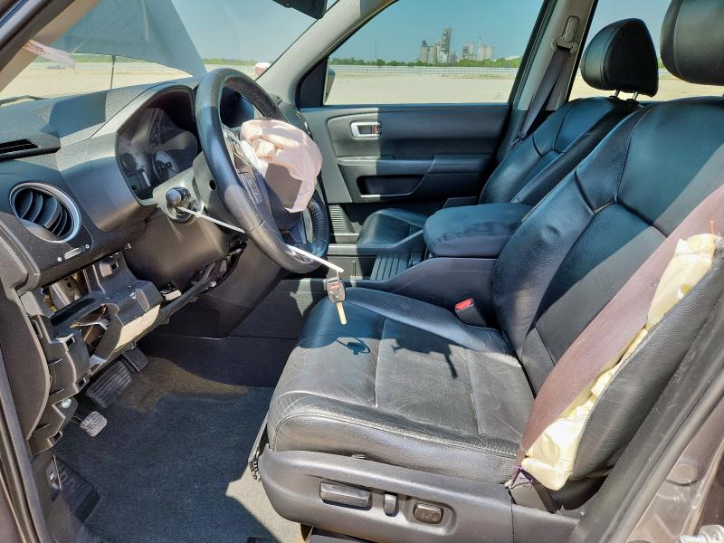 5FNYF3H5XDB035705 - 2013 HONDA PILOT EXL SILVER photo 7