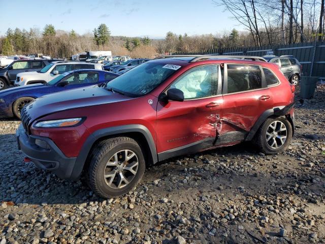 1C4PJMBS2FW663447 - 2015 JEEP CHEROKEE TRAILHAWK RED photo 1