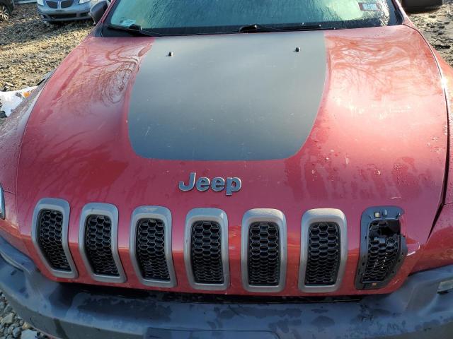 1C4PJMBS2FW663447 - 2015 JEEP CHEROKEE TRAILHAWK RED photo 12