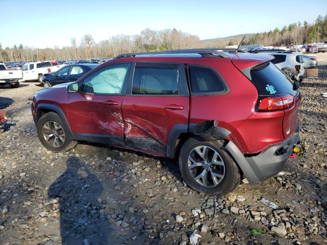 1C4PJMBS2FW663447 - 2015 JEEP CHEROKEE TRAILHAWK RED photo 2
