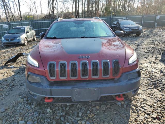 1C4PJMBS2FW663447 - 2015 JEEP CHEROKEE TRAILHAWK RED photo 5