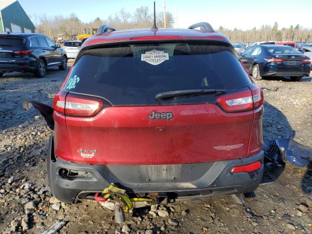 1C4PJMBS2FW663447 - 2015 JEEP CHEROKEE TRAILHAWK RED photo 6