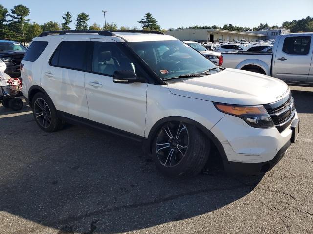 1FM5K8GT6FGA74064 - 2015 FORD EXPLORER SPORT WHITE photo 4