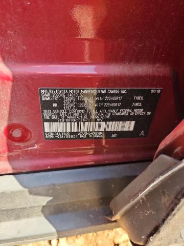 2T3F1RFV0KC031473 - 2019 TOYOTA RAV4 LE წითელი ფოტო 13