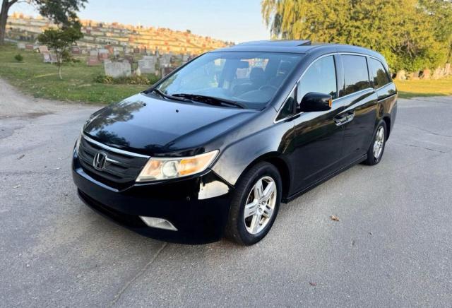 5FNRL5H90BB091578 - 2011 HONDA ODYSSEY TOURING BLACK photo 2