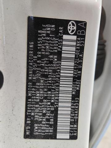 5YFBURHE9JP854350 - 2018 TOYOTA COROLLA L 白色 照片 13