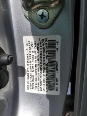 19XFB2F59DE078552 - 2013 HONDA CIVIC LX Gümüş fotoğraf 12