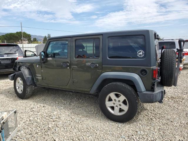 1C4BJWDG9FL763268 - 2015 JEEP WRANGLER U SPORT GREEN photo 2