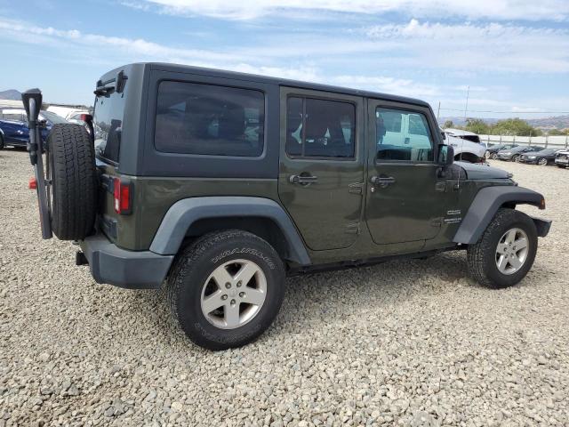 1C4BJWDG9FL763268 - 2015 JEEP WRANGLER U SPORT GREEN photo 3