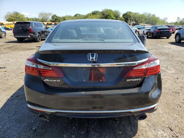 1HGCR2F52GA025814 - 2016 HONDA ACCORD SPORT შავი ფოტო 6