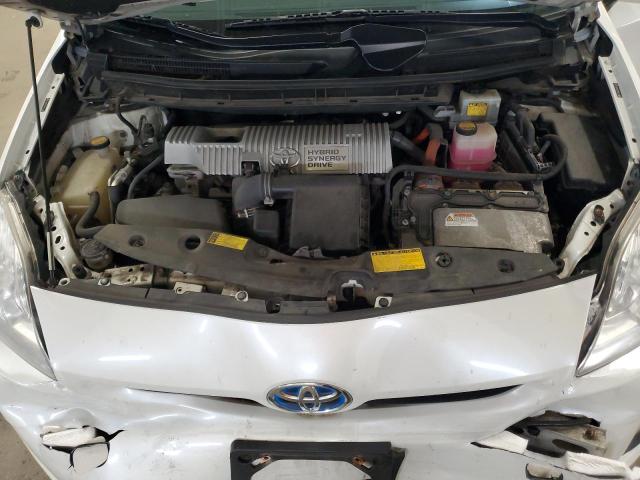 JTDKN3DUXA0107261 - 2010 TOYOTA PRIUS WHITE photo 11