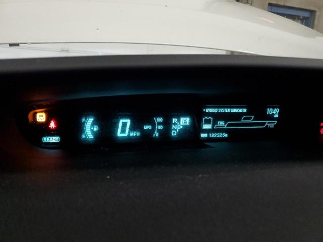 JTDKN3DUXA0107261 - 2010 TOYOTA PRIUS WHITE photo 9