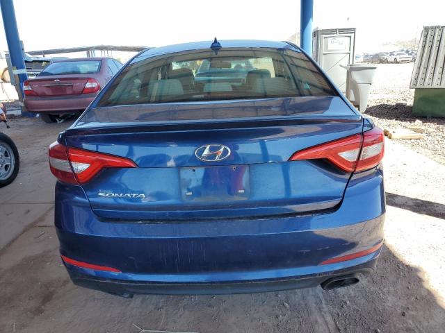 5NPE24AF5HH586039 - 2017 HYUNDAI SONATA SE BLUE photo 6