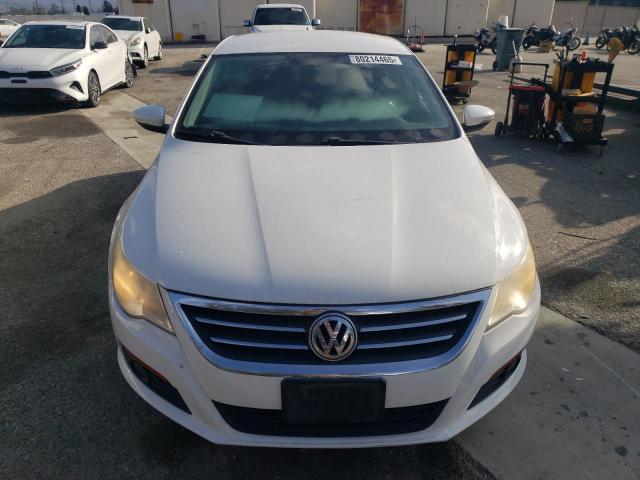 WVWMP7AN3AE536199 - 2010 VOLKSWAGEN CC SPORT WHITE photo 5