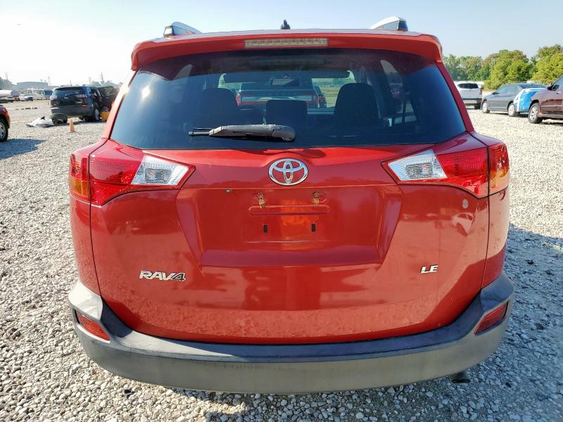 2T3ZFREV7FW153526 - 2015 TOYOTA RAV4 LE RED photo 6