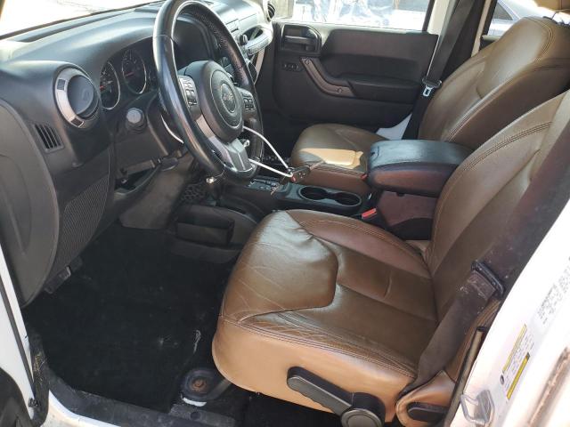 1C4BJWEG6DL602341 - 2013 JEEP WRANGLER U SAHARA WHITE photo 7