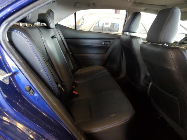 2T1BURHE8JC013085 - 2018 TOYOTA COROLLA L BLUE photo 10