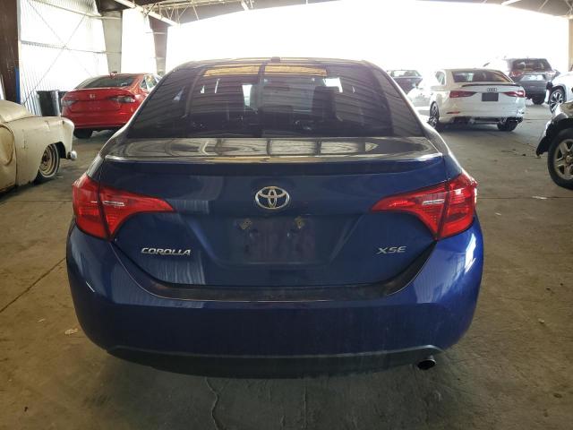 2T1BURHE8JC013085 - 2018 TOYOTA COROLLA L BLUE photo 6