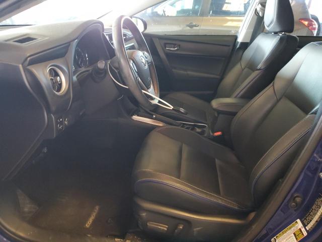 2T1BURHE8JC013085 - 2018 TOYOTA COROLLA L BLUE photo 7