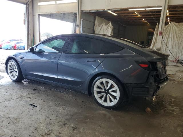5YJ3E1EA5MF060708 - 2021 TESLA MODEL 3 ნაცრისფერი ფოტო 2