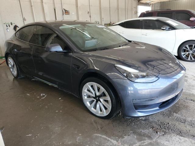 5YJ3E1EA5MF060708 - 2021 TESLA MODEL 3 ნაცრისფერი ფოტო 4