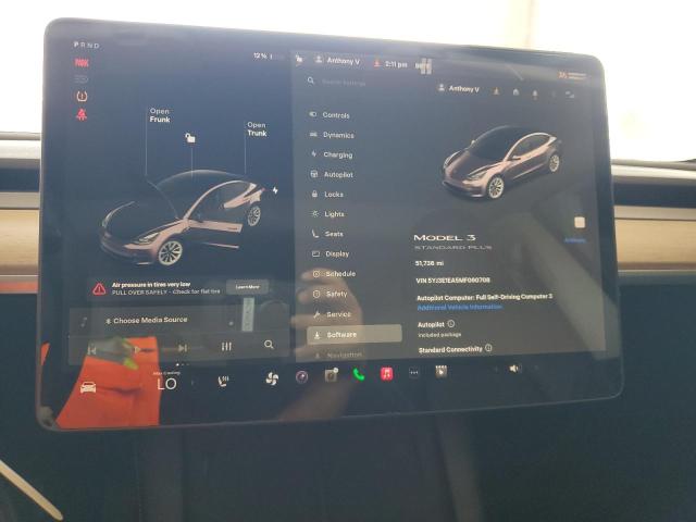 5YJ3E1EA5MF060708 - 2021 TESLA MODEL 3 ნაცრისფერი ფოტო 9