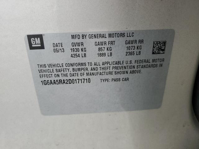1G6AA5RA2D0171710 - 2013 CADILLAC ATS GOLD photo 12