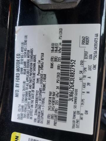 3LN6L2GK3ER827952 - 2014 LINCOLN MKZ Графитовый фото 12