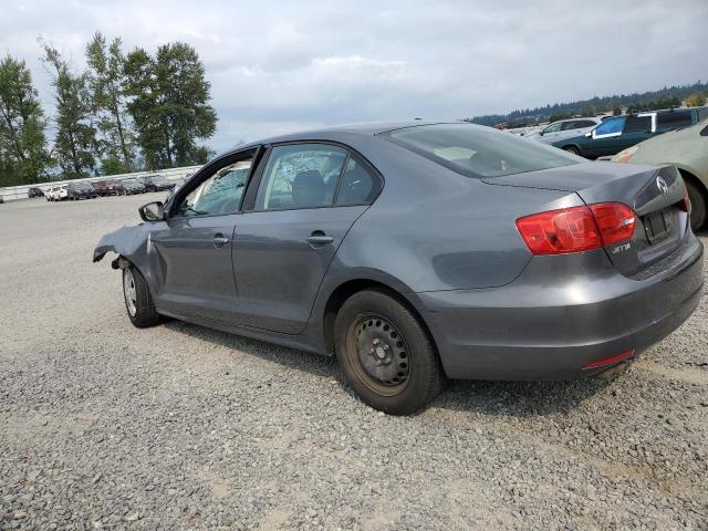 3VW2K7AJ9DM275031 - 2013 VOLKSWAGEN JETTA BASE GRAY photo 2