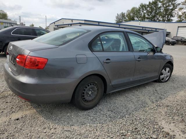3VW2K7AJ9DM275031 - 2013 VOLKSWAGEN JETTA BASE GRAY photo 3