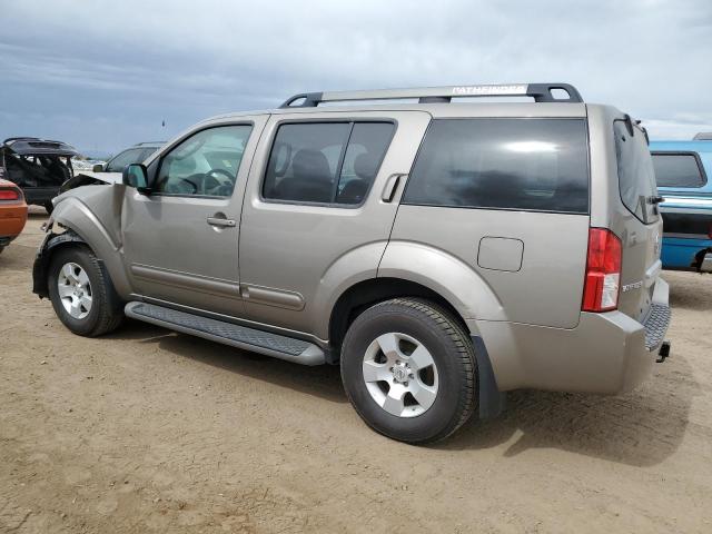 5N1AR18W17C647973 - 2007 NISSAN PATHFINDER LE TAN photo 2