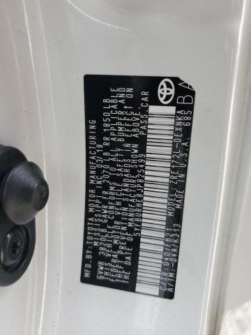 5YFBURHE8JP825499 - 2018 TOYOTA COROLLA L WHITE photo 12